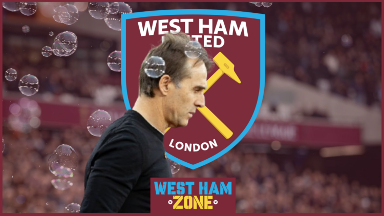 West Ham United manager Julen Loptegui