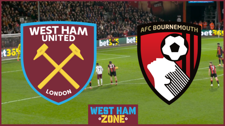 West Ham badge, Bournemouth badge