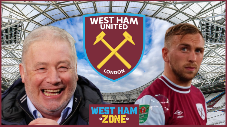 Ally McCoist Jarrod Bowen West Ham badge