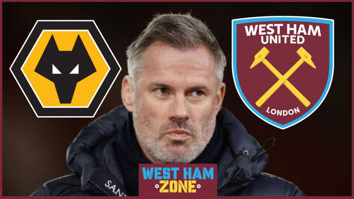 Jamie Carragher West Ham Wolves badges