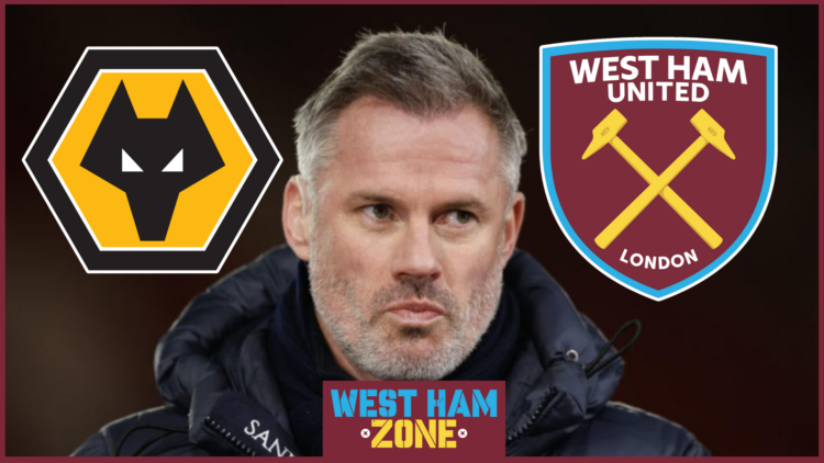 Jamie Carragher West Ham Wolves badges