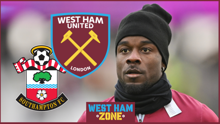 Maxwel Cornet West Ham Southampton badges