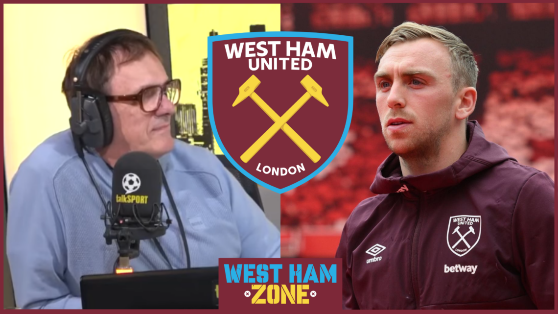 Tony Cascarino Jarrod Bowen West Ham United badge