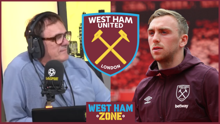 Tony Cascarino Jarrod Bowen West Ham United badge