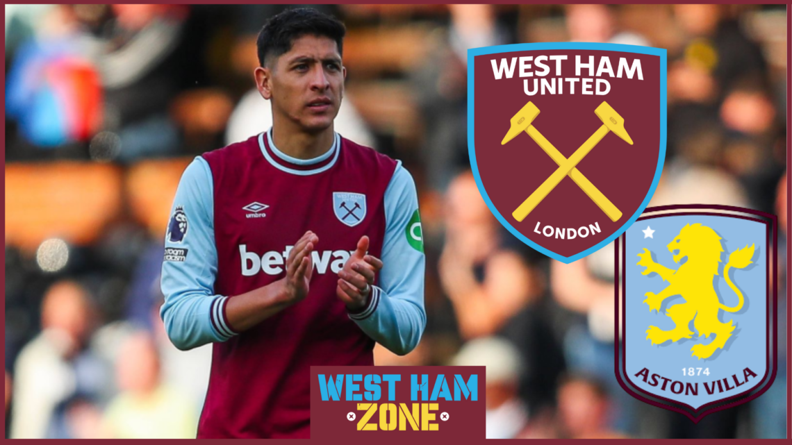 Edson Alvarez West Ham Aston Villa