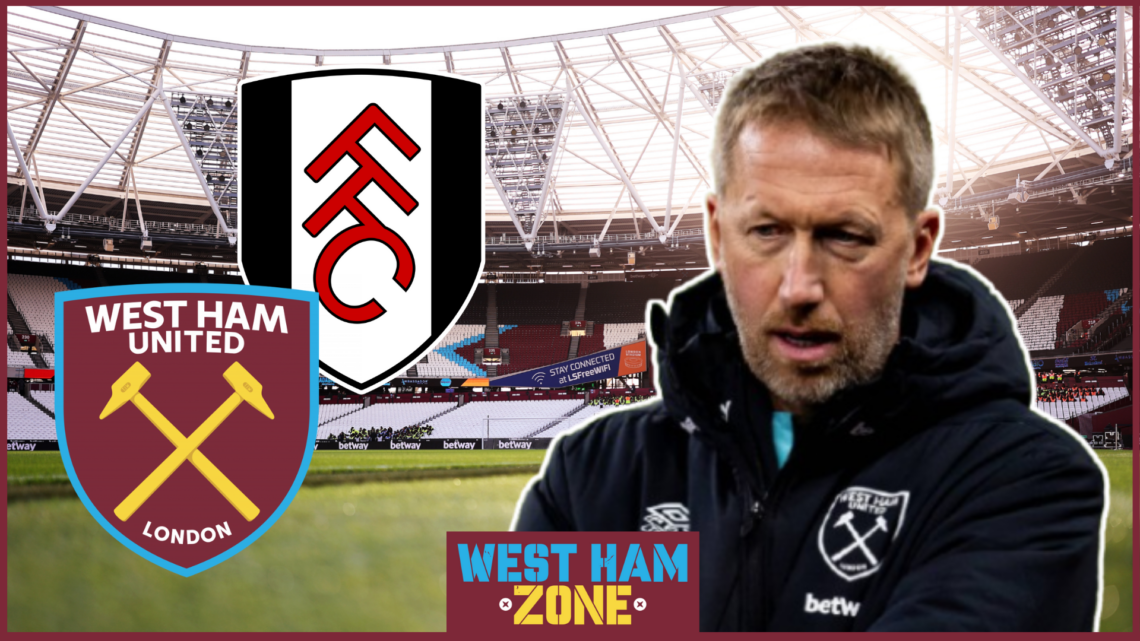 Graham Potter, West Ham badge, Fulham badge