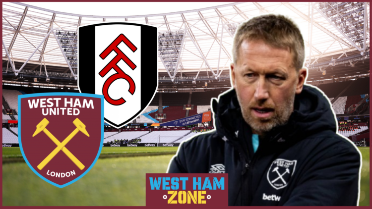 Graham Potter, West Ham badge, Fulham badge