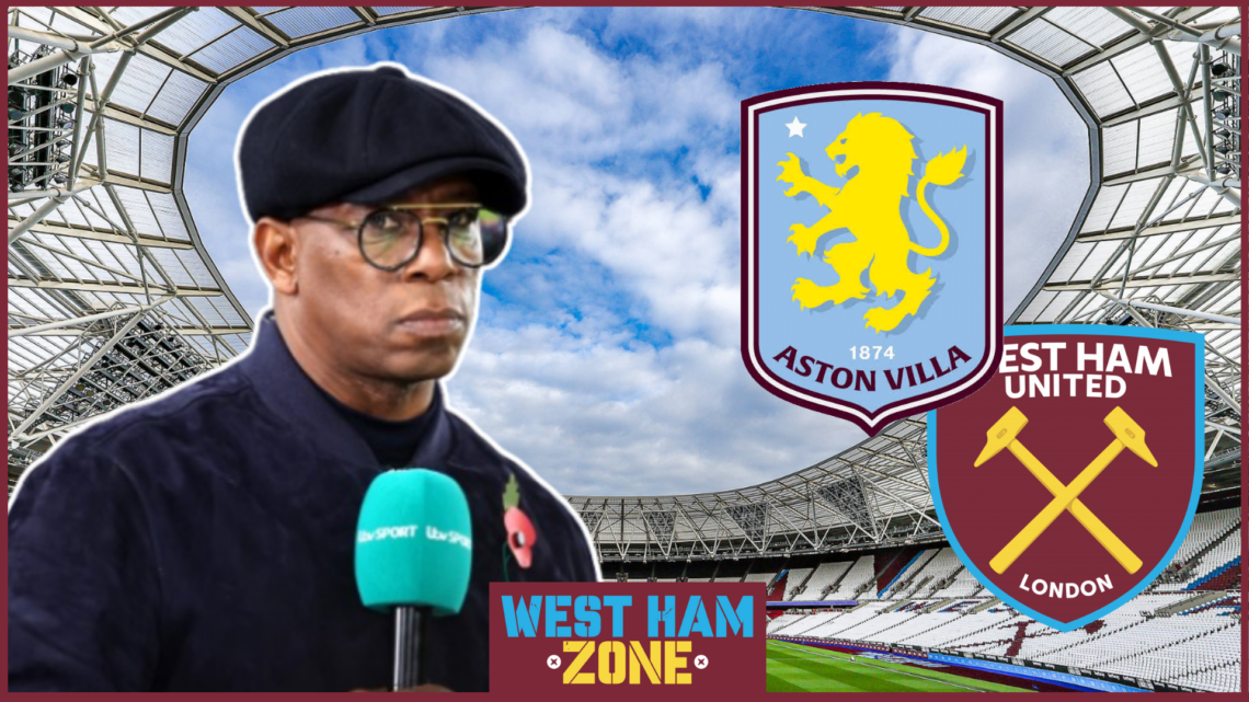 Ian Wright, Aston Villa badge, West Ham badge
