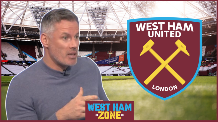Jamie Carragher, West Ham badge