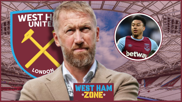 Graham Potter, Jesse Lingard, West Ham badge