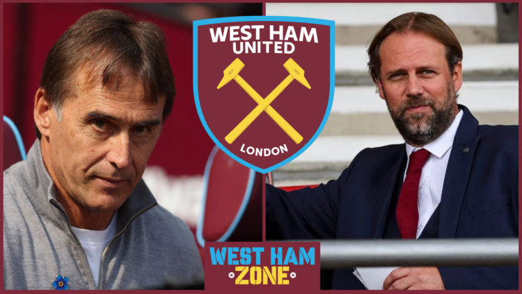 Julen Lopetegui, Tim Steidten, West Ham United badge