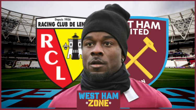 Maxwel Cornet, West Ham United badge, Lens badge