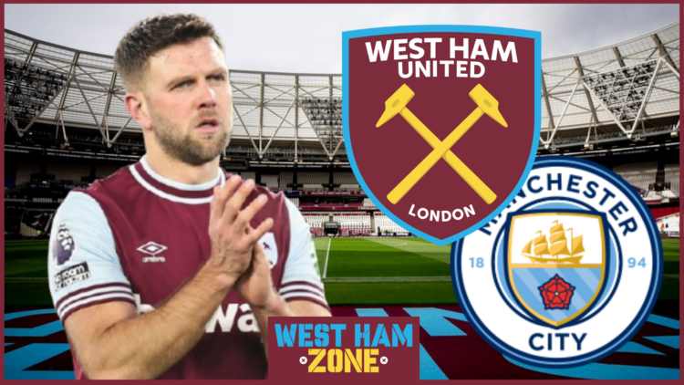 Niclas Fullkrug, West Ham United badge, Manchester City badge