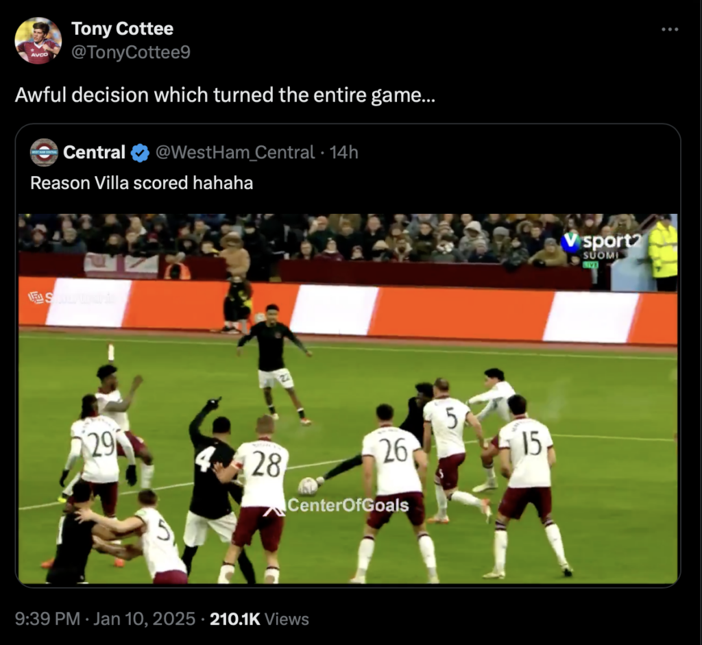 Tony Cottee X