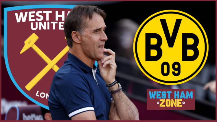 West Ham Borussia Dortmund Lopetegui