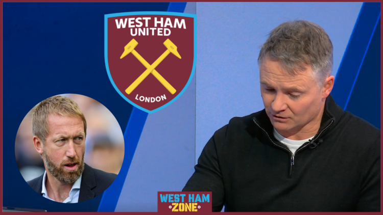 Picture of Rob Dorsett and potential West Ham boss Graham Potter
