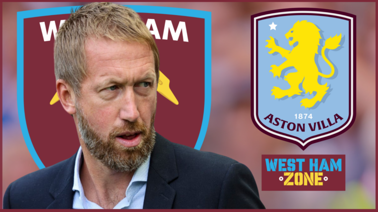 West Ham badge Aston Villa Potter