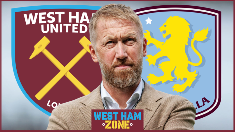 West Ham badge Aston Villa Potter