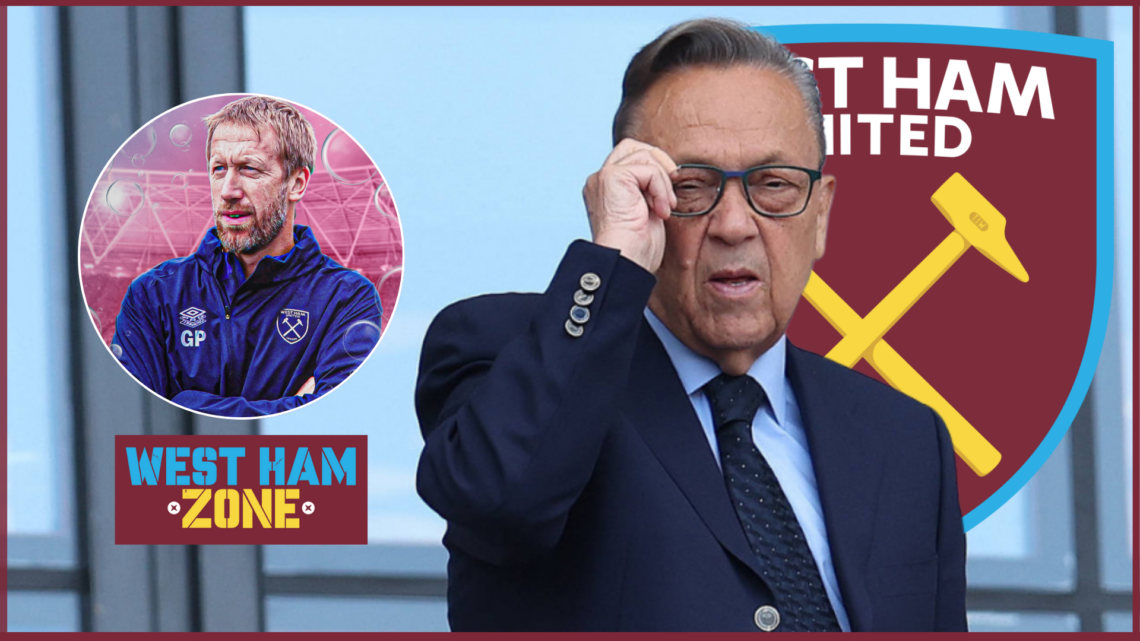 West Ham badge David Sullivan Graham Potter