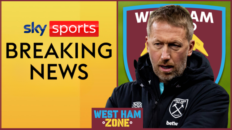 West Ham badge Graham Potter Breaking News