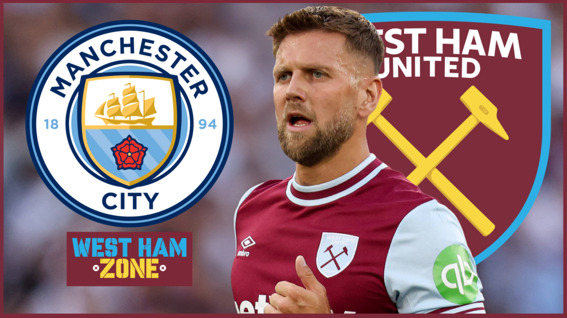 West Ham badge Manchester City Niclas Fullkrug