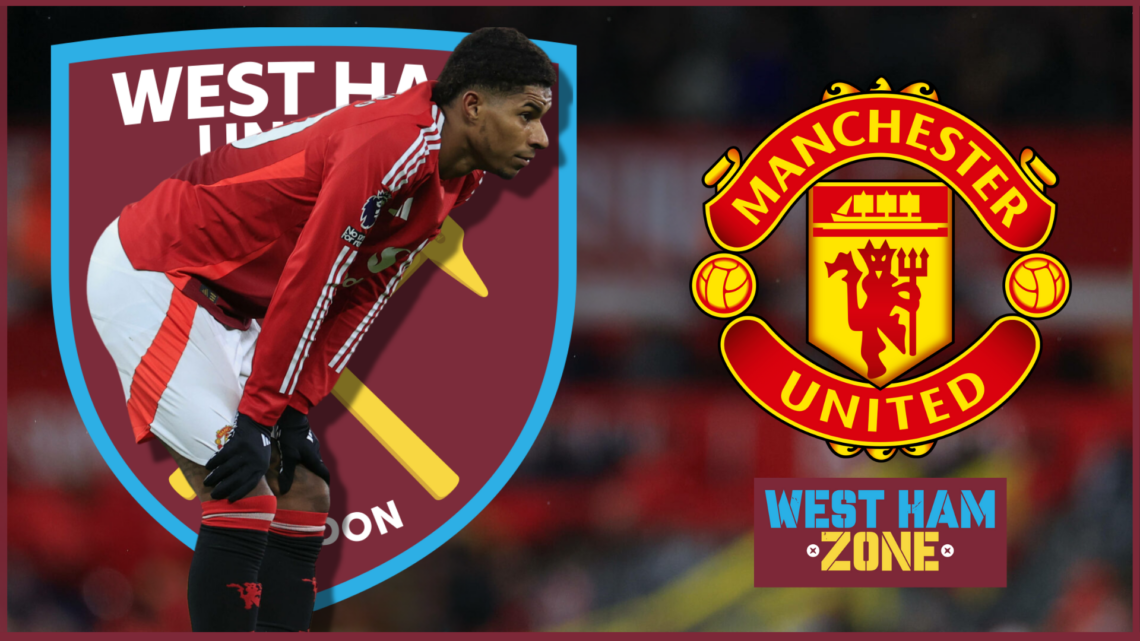 West Ham badge Manchester United Rashford