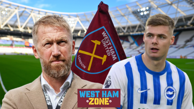 Graham Potter Evan Ferguson West Ham badge