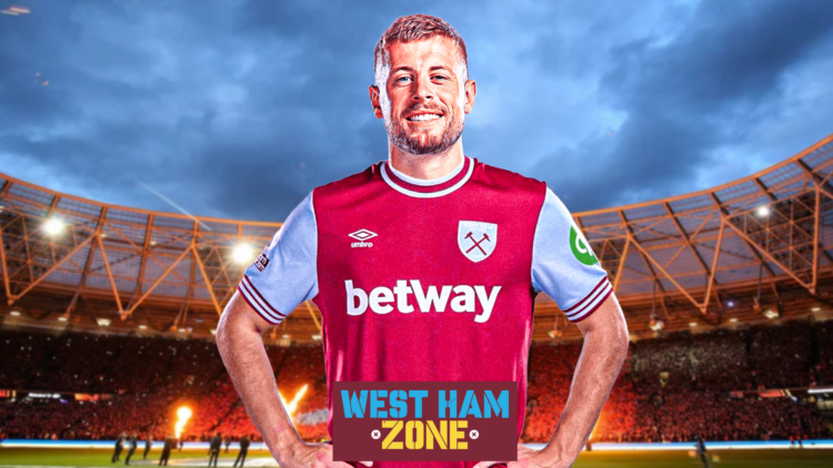 Adam Webster in West Ham kit