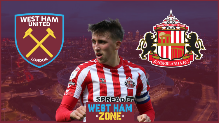 West Ham badge, Sunderland badge, Dan Neil