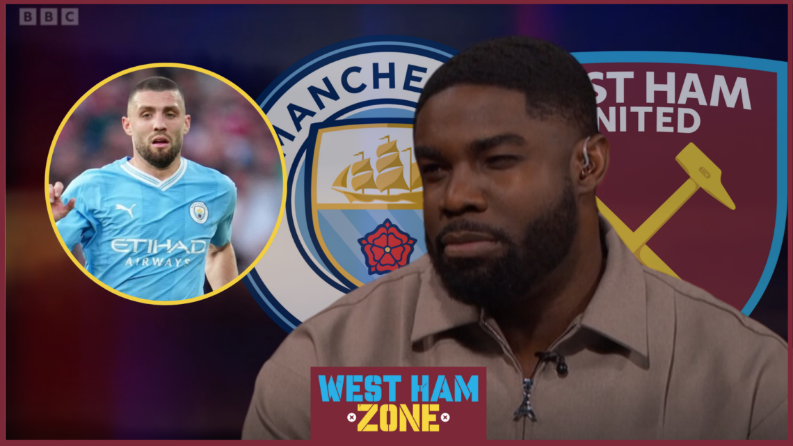 West Ham, Man City badges, Michah Richards and Mateo Kovacic