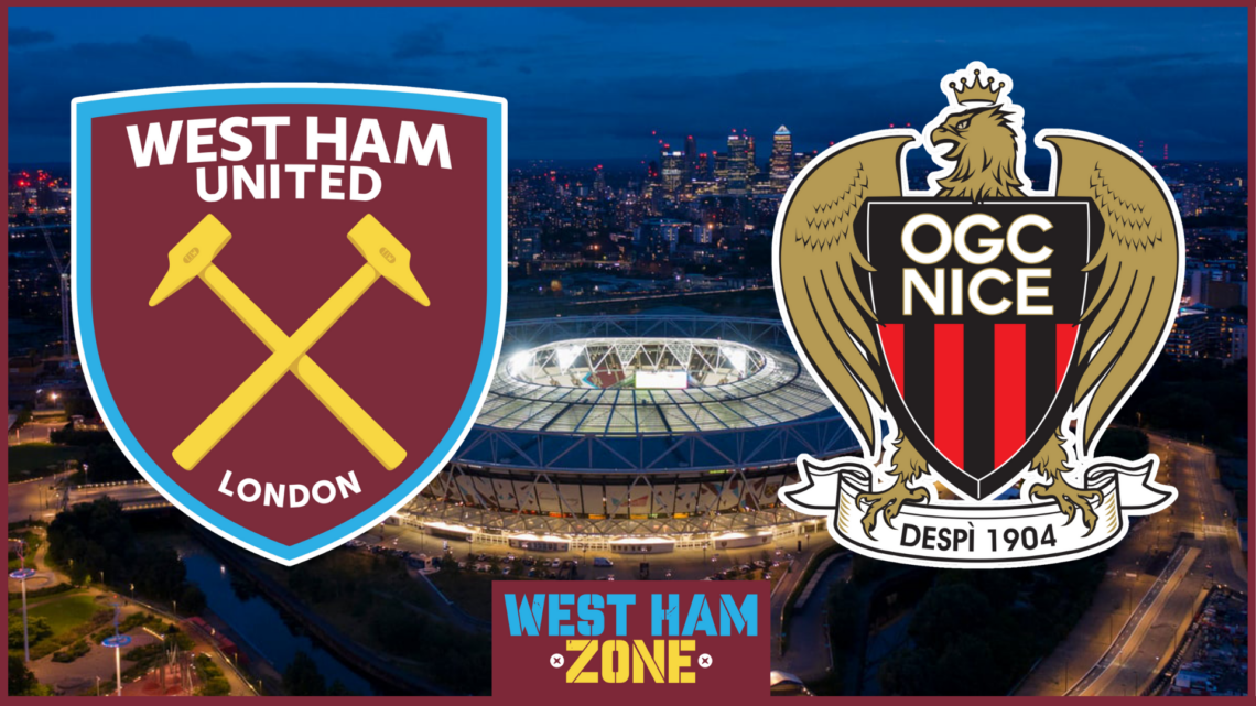 West Ham United OGC Nice badges