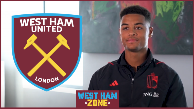 Koni De Winter, West Ham badge