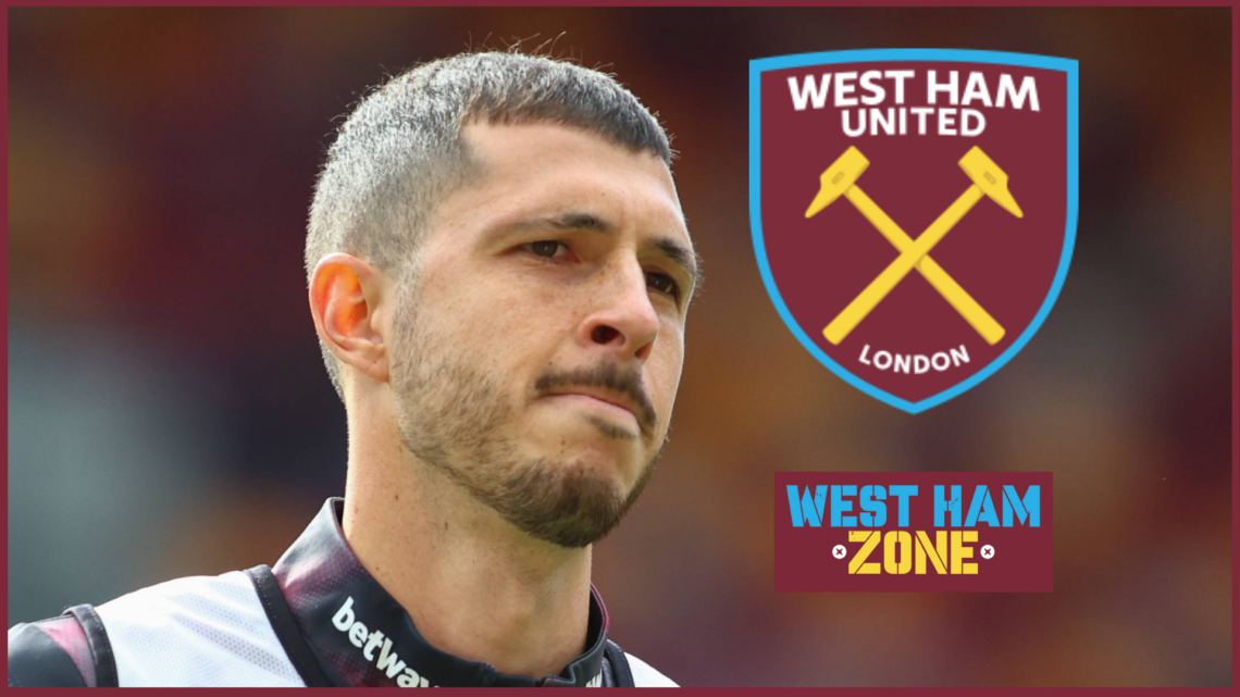 Picture of West Ham midfielder Guido Rodriguez.