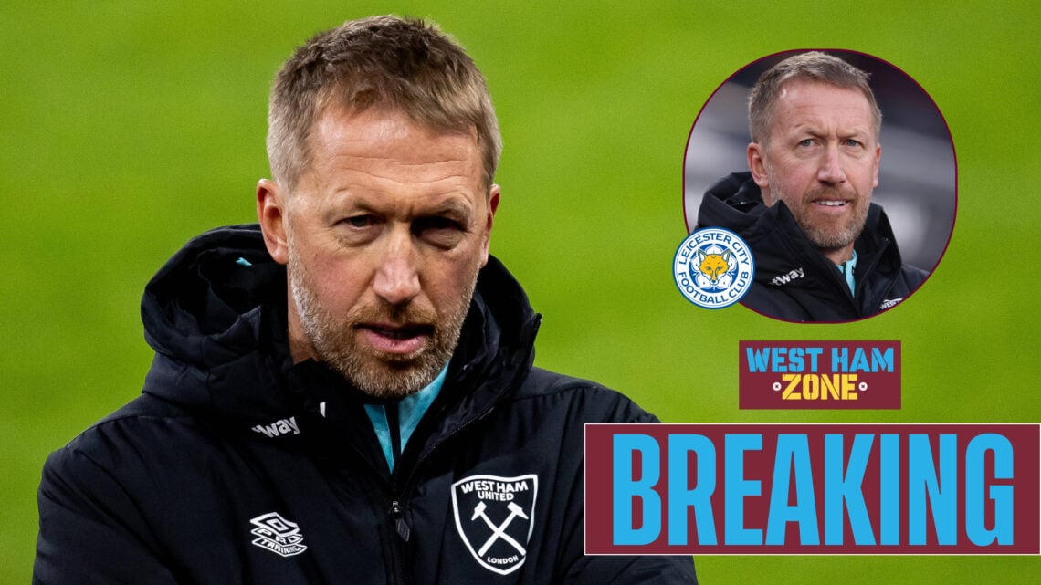 West Ham Leicester City Graham Potter