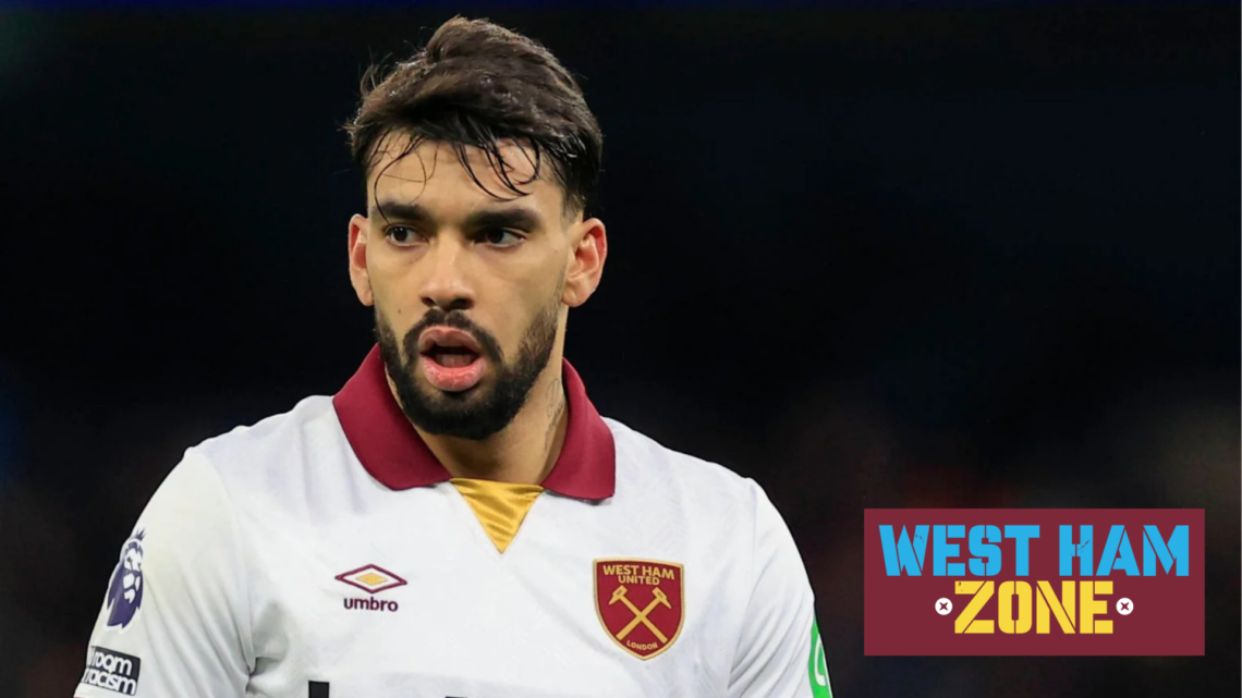 Picture of West Ham midfielder, Lucas Paqueta.