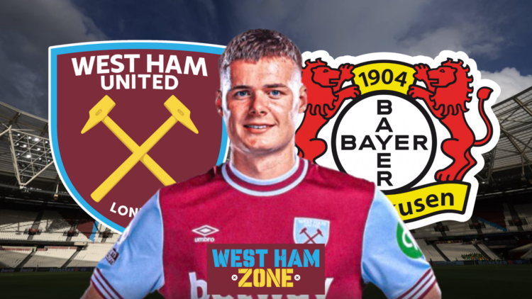 Evan Ferguson West Ham Bayer Leverkusen badges