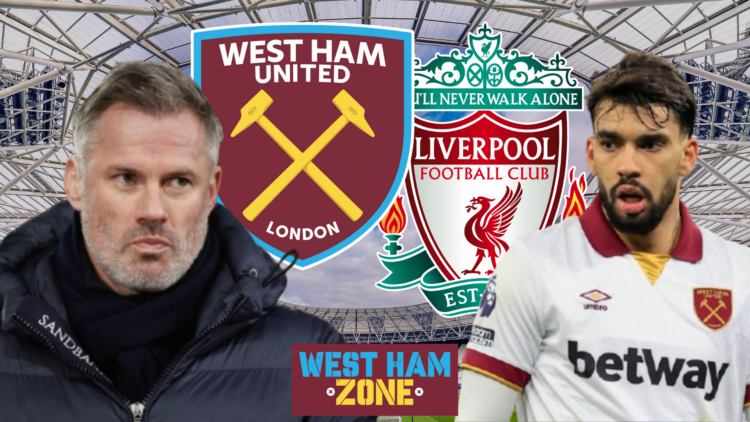 Jamie Carragher Lucas Paqueta West Ham Liverpool badges