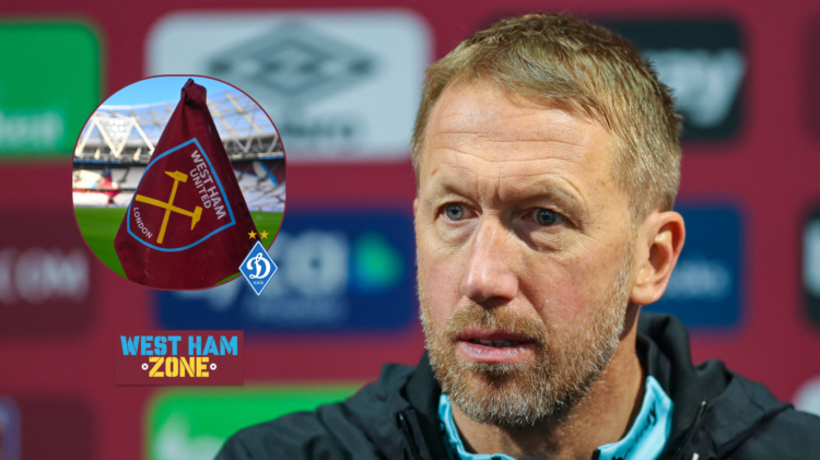Graham Potter West Ham Dynamo Kyiv badge