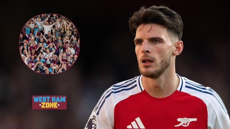 Declan Rice left West Ham for Arsenal.