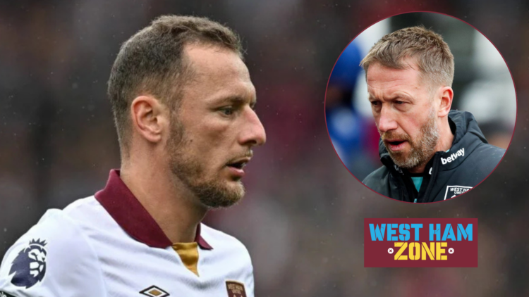West Ham, Graham Potter and Vladimir Coufal.