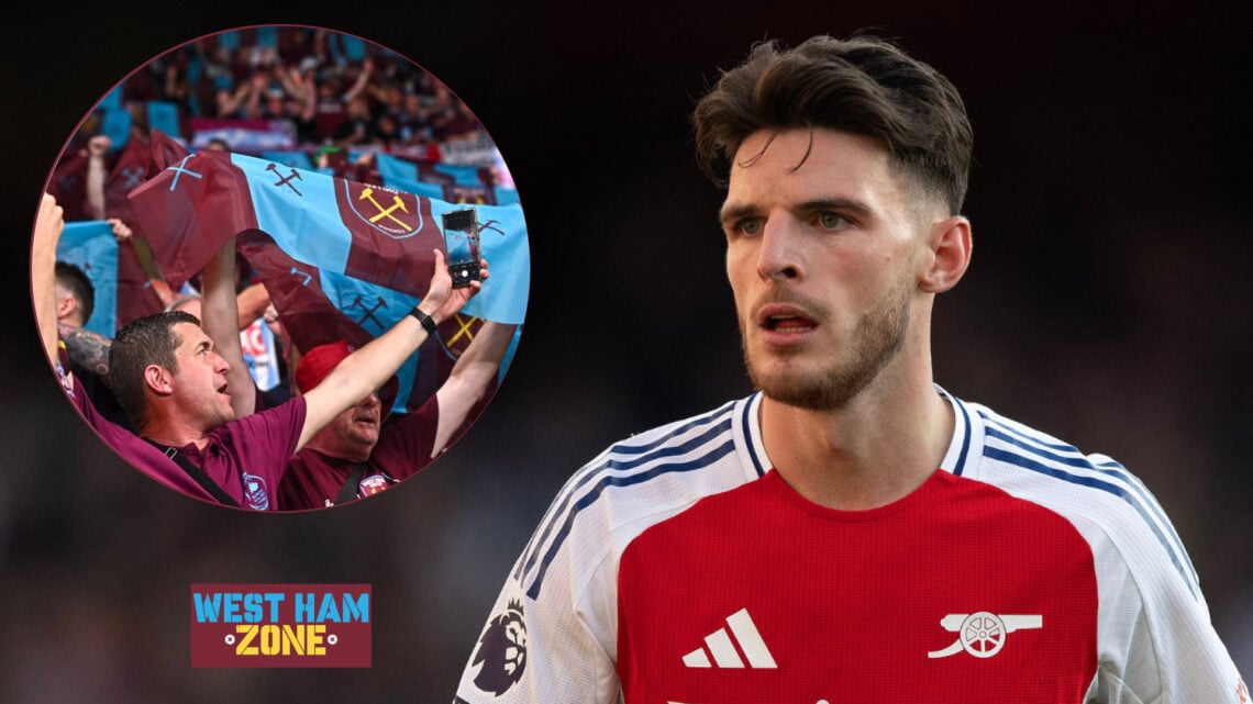 Declan Rice and West Ham fans
