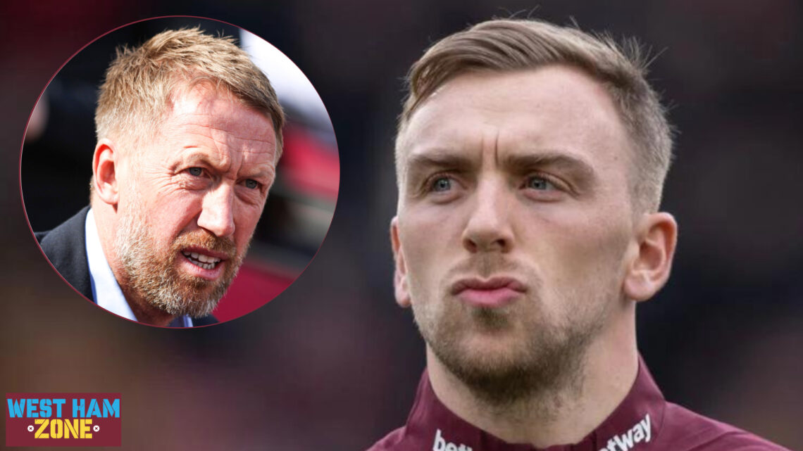 West Ham United forward Jarrod Bowen and Graham Potter