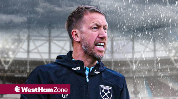 Graham Potter has had a tough time at West Ham.