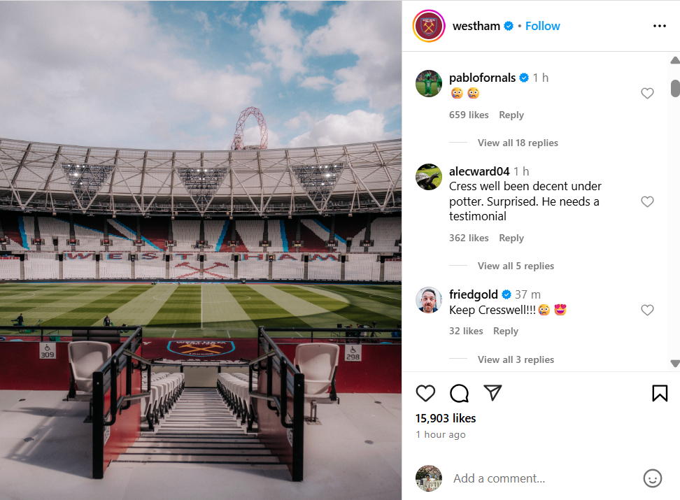 Pablo Fornals and Nick Frost react to West Ham's latest exit announcement.