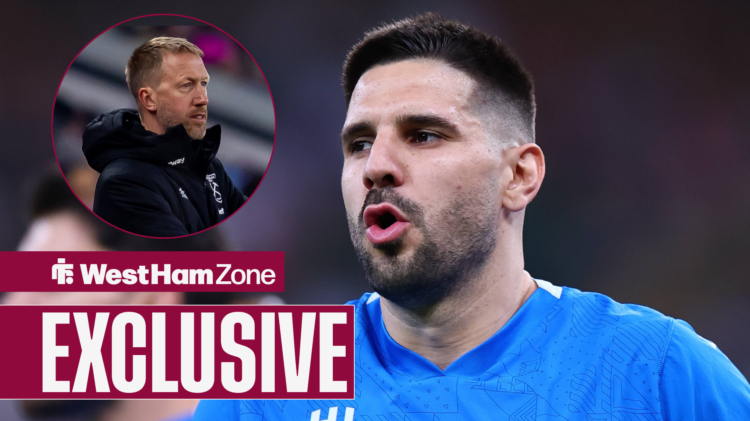 West Ham target Aleksandar Mitrovic and Graham Potter.