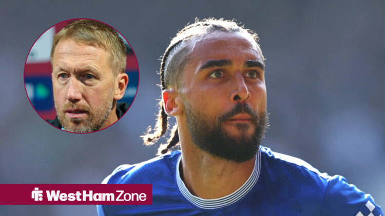 Dominic Calvert-Lewin and Graham Potter