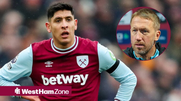 Edson Alvarez and Graham Potter