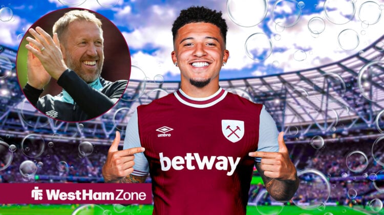 Jadon Sancho is linked with West Ham