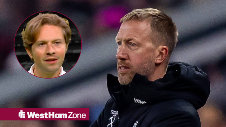 West Ham boss Graham Potter has been ridiculed by Rory Jennings.