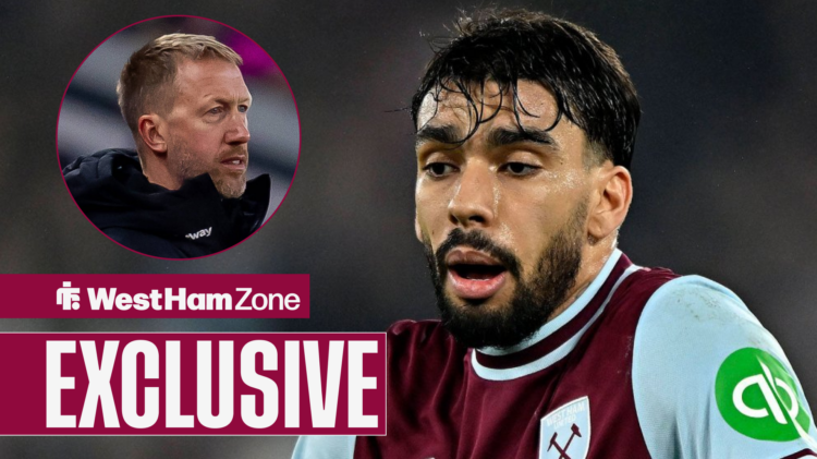 Lucas Paqueta faces a nervous wait to find out his West Ham future.
